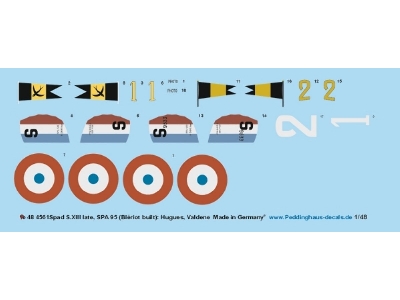 Spad S.Xiii Late, Spa 95 (Blériot Built): Hugues And Valdene - zdjęcie 1
