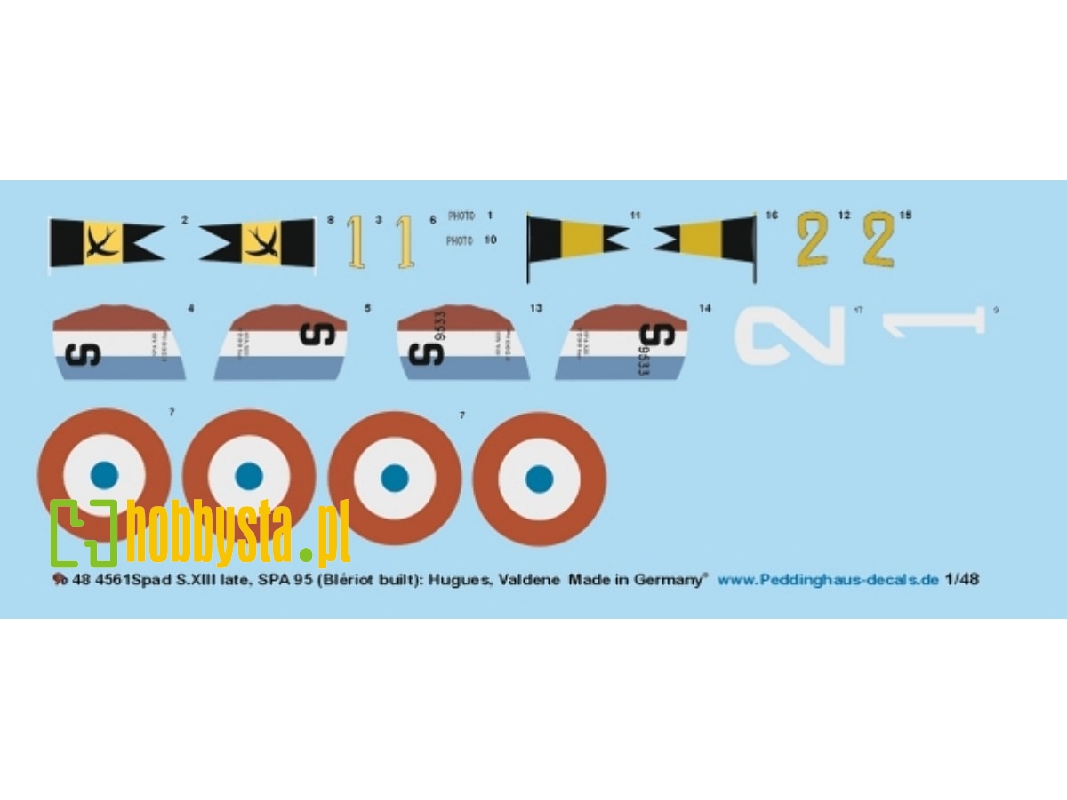 Spad S.Xiii Late, Spa 95 (Blériot Built): Hugues And Valdene - zdjęcie 1