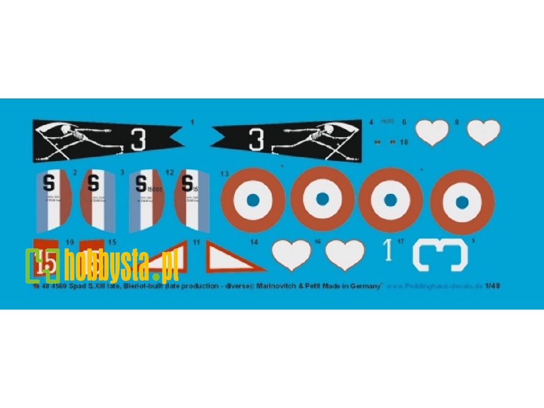 Spad S.Xiii Late, Blériot-built (Late Production - Diverse): Marinovitch And Petit - zdjęcie 1