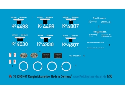 Köff Small Dieselengine Decals - zdjęcie 1