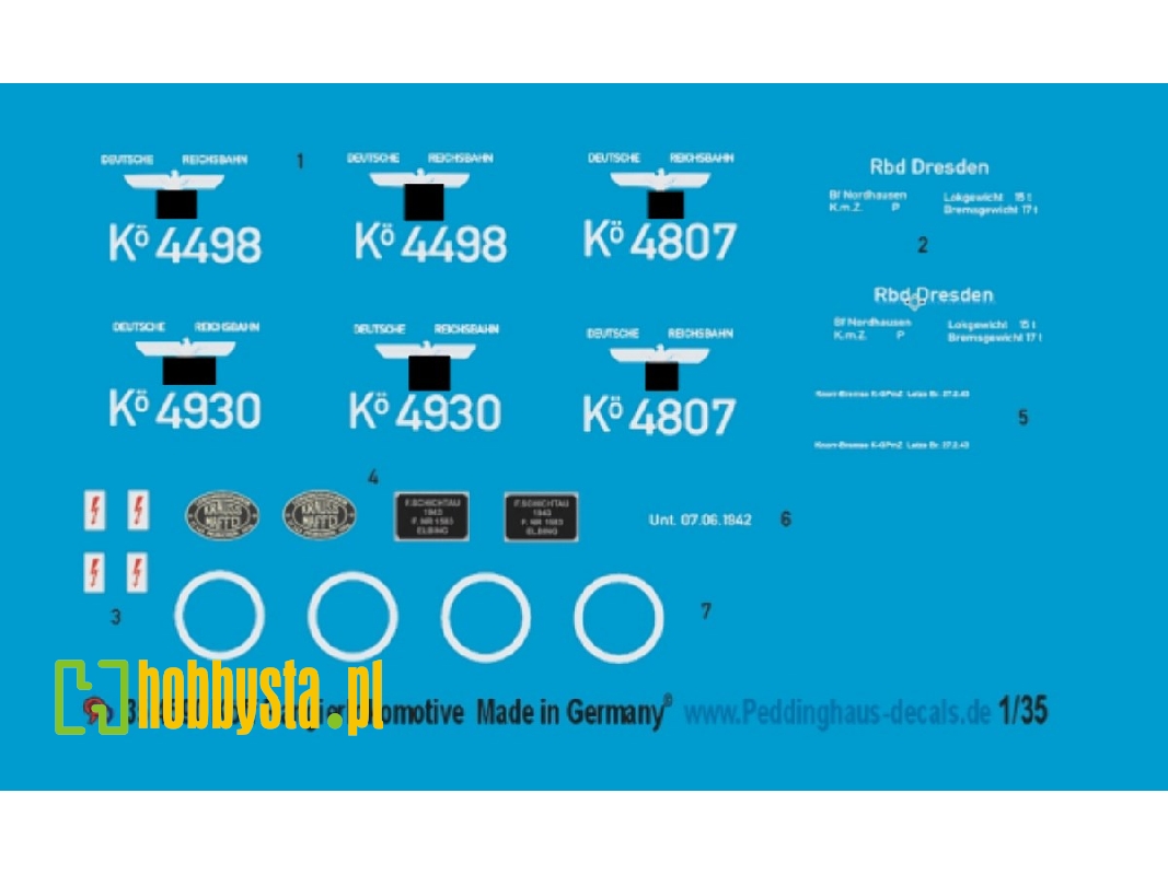 Köff Small Dieselengine Decals - zdjęcie 1