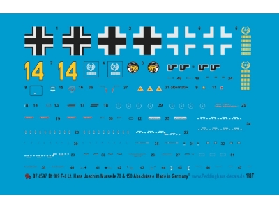 Messerschmitt Bf-109 F 4 - Hans Joachim Marseile - zdjęcie 1