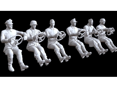 German Driver Figures (6 Figures) - zdjęcie 1