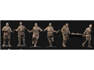 Russian Soldiers Part 2 - Infantry 5 Figures - zdjęcie 1