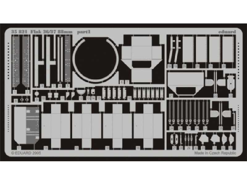 Flak 36/37 88mm 1/35 - Dragon - blaszki - zdjęcie 1 Flak 36/37 88mm 1/35 - Dragon - blaszki - zdjęcie 1