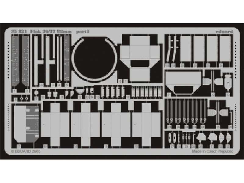  Flak 36/37 88mm 1/35 - Dragon - blaszki - zdjęcie 1