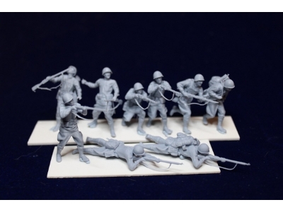 Soviet Wwii Infantry Attacking (9 Figures) - zdjęcie 1