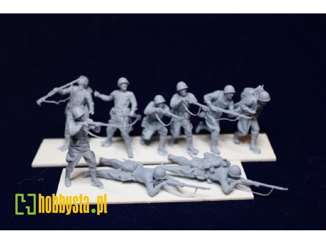Soviet Wwii Infantry Attacking (9 Figures) - zdjęcie 1
