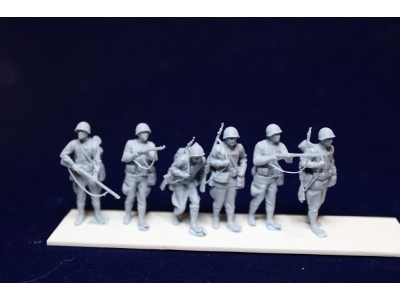 Soviet Wwii Infantry Soldiers Standing (6 Figures) - zdjęcie 1