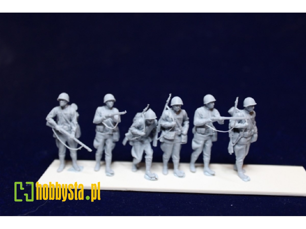Soviet Wwii Infantry Soldiers Standing (6 Figures) - zdjęcie 1