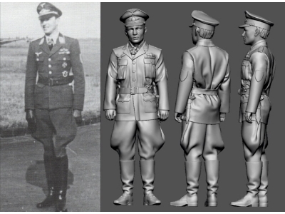 German Wwii Stuka Ace Pilot - Paul Werner Hozel - zdjęcie 1