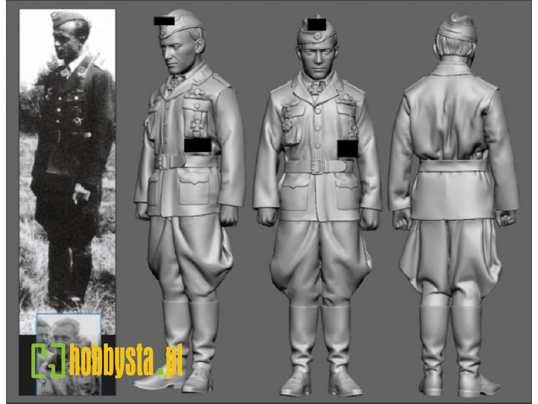 Battle Of Britain German Wwii Ace Erich Schmidt (3d-printed) - zdjęcie 1