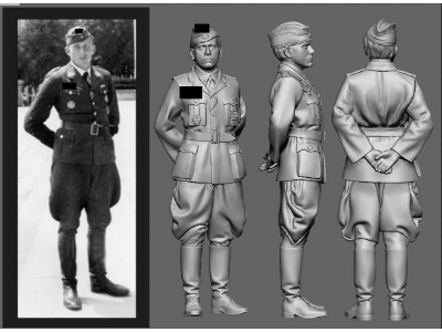 Battle Of Britain German Wwii Ace Hans Karl Mayer (3d-printed) - zdjęcie 1