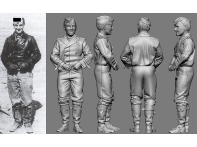 German Wwii Ace In Africa Jg 27 Hans Joachim Marseille (3d-printed) - zdjęcie 1