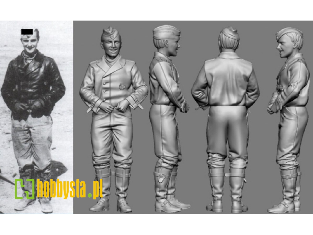German Wwii Ace In Africa Jg 27 Hans Joachim Marseille (3d-printed) - zdjęcie 1