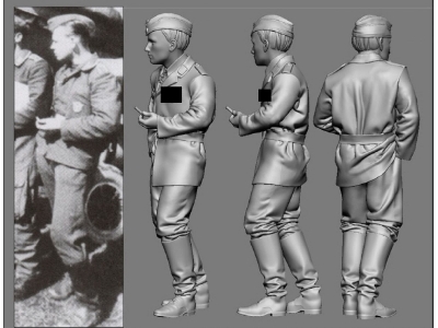 German Wwii Ace In Africa Jg 27 Günther Steinhausen (3d-printed) - zdjęcie 1