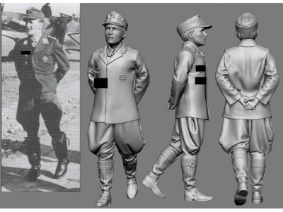 German Wwii Ace In Africa Jg 27 Werner Schröer (3d-printed) - zdjęcie 1
