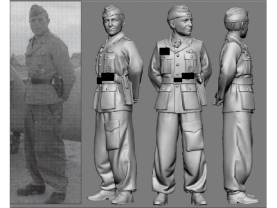 German Wwii Ace In Africa Jg 27 Ottos Schulz (3d-printed) - zdjęcie 1