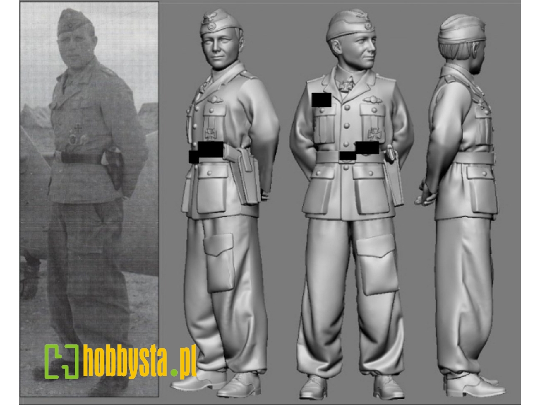 German Wwii Ace In Africa Jg 27 Ottos Schulz (3d-printed) - zdjęcie 1