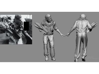 German Wwii Ace In Africa Herbert Rollwage (3d-printed) - zdjęcie 1