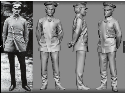 German Wwi Ace Max Ritter Von Mulzer (3d-printed) - zdjęcie 1