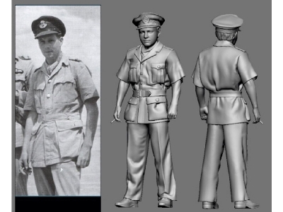 British Raf Wwii Ace Bill Drake (3d-printed) - zdjęcie 1