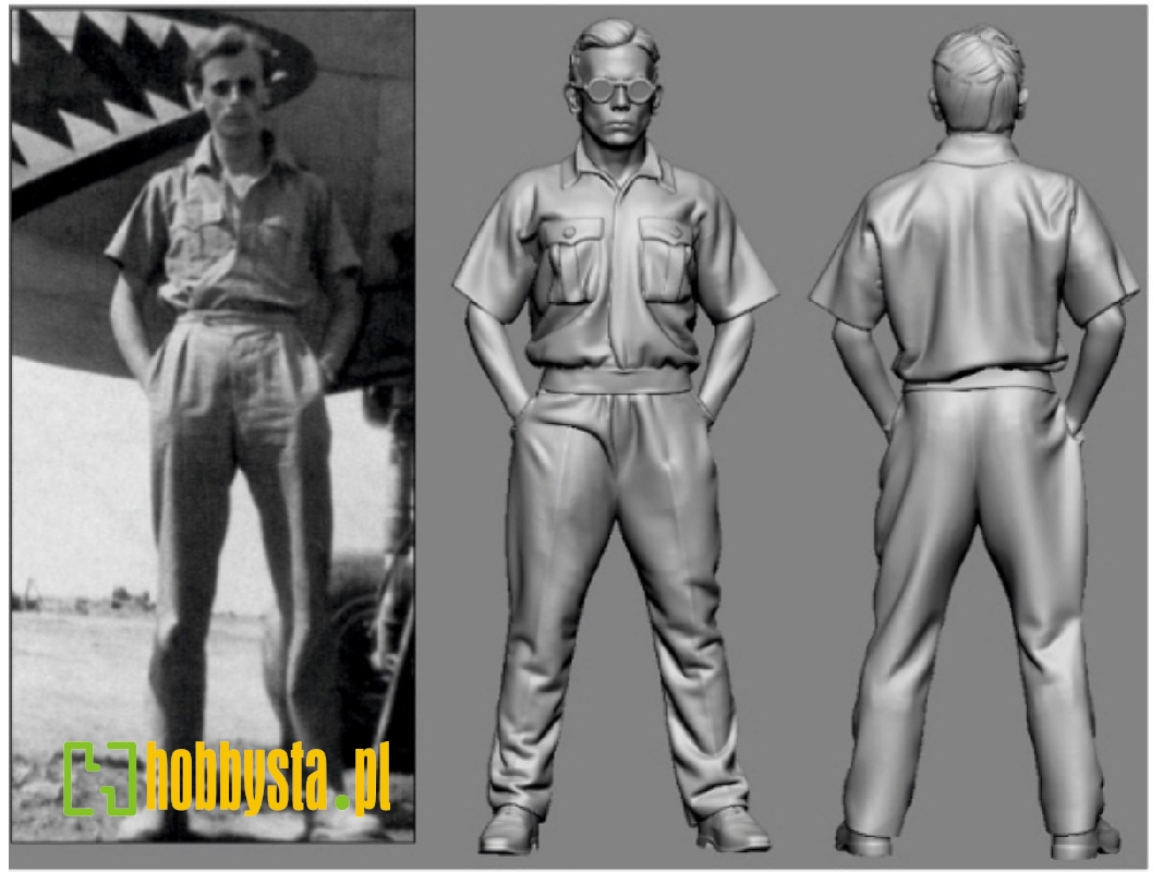 British Raf Wwii Ace Neville Duke (3d-printed) - zdjęcie 1