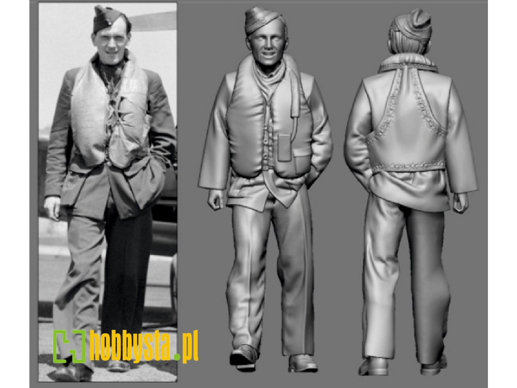 British Raf Wwii Ace Wilfred Duncan (3d-printed) - zdjęcie 1
