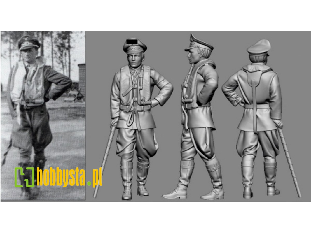 German Luftwaffe Wwii Ace In France Egon Mayer (3d-printed) - zdjęcie 1