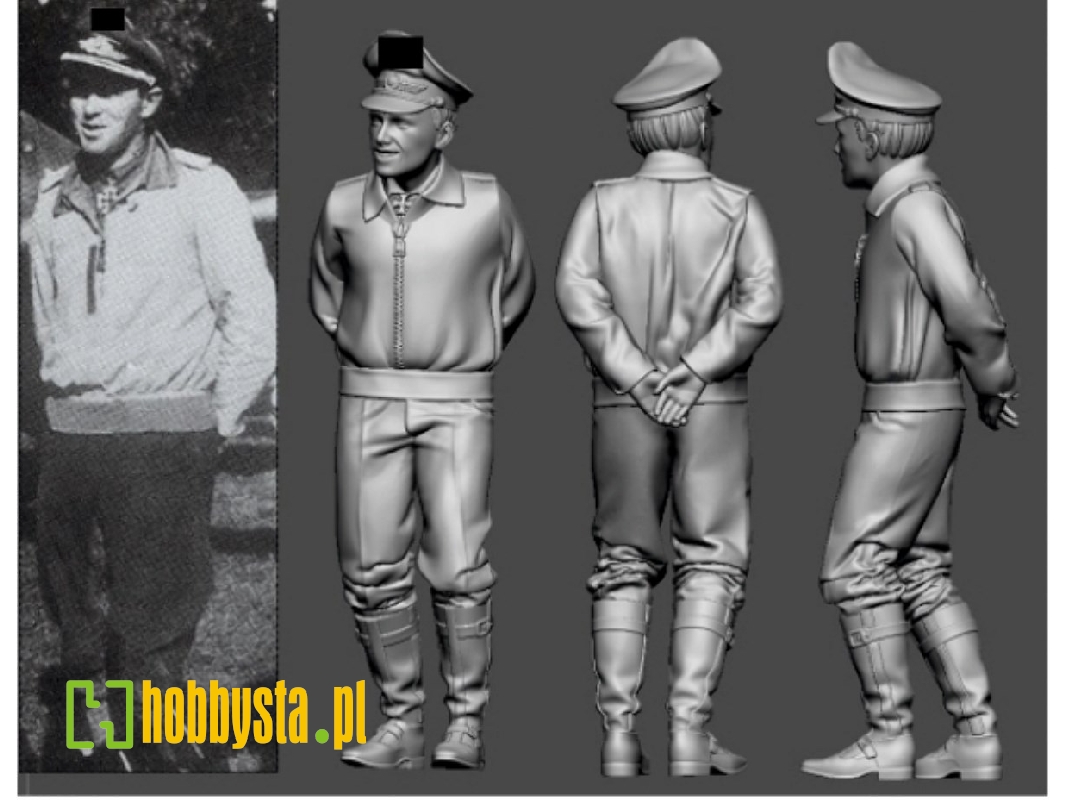 German Luftwaffe Wwii Ace In France Rudolf Pflanz (3d-printed) - zdjęcie 1