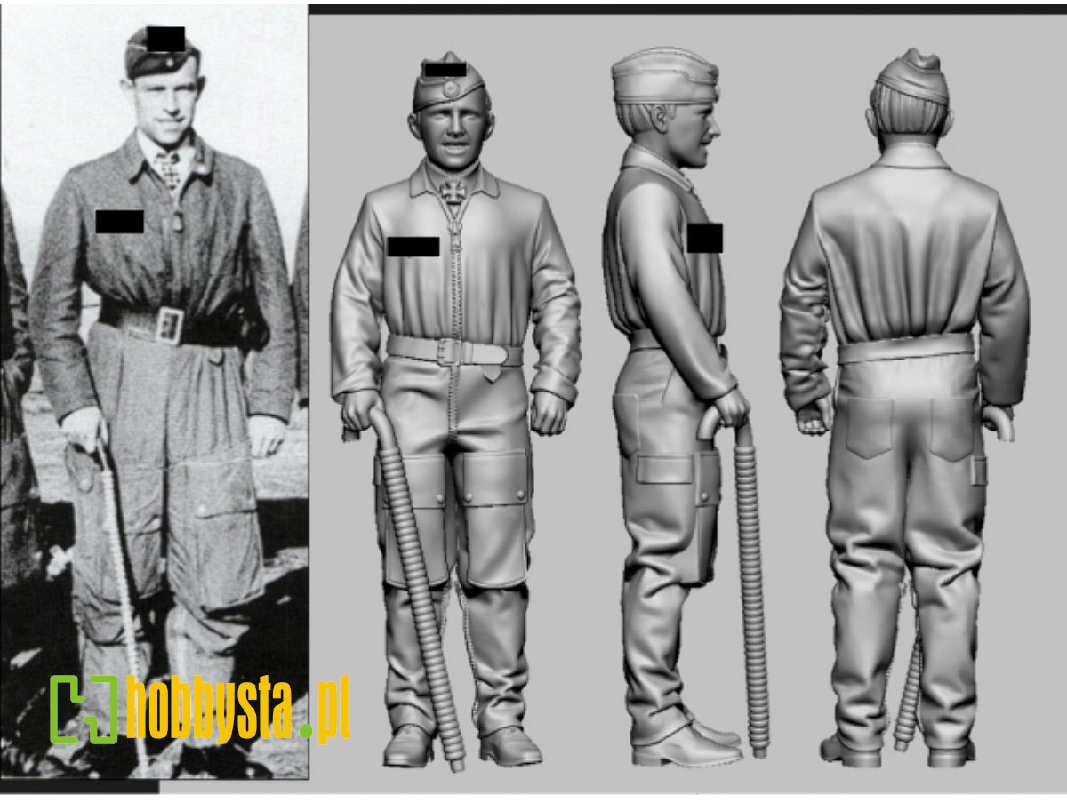 German Luftwaffe Wwii Ace Jg 5 (Eismeer) - Heinrich Ehrler (3d-printed) - zdjęcie 1