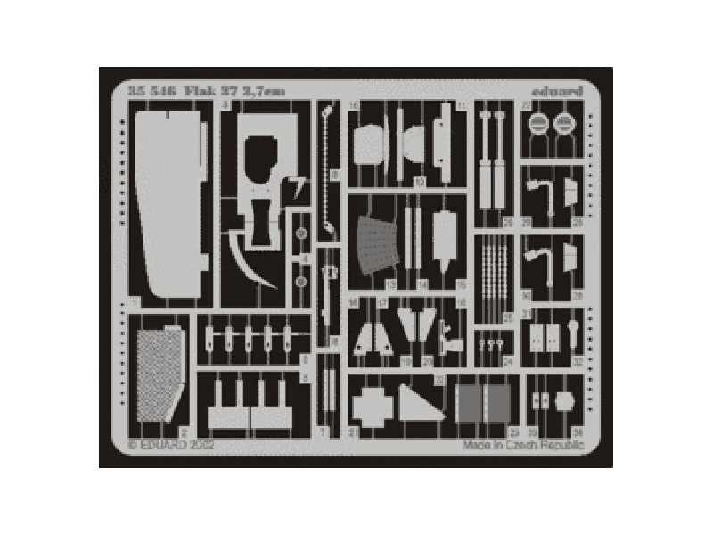 Flak 37 37mm 1/35 - Tamiya - blaszki - zdjęcie 1 Flak 37 37mm 1/35 - Tamiya - blaszki - zdjęcie 1