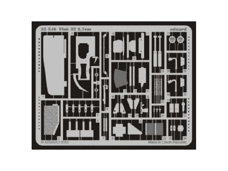  Flak 37 37mm 1/35 - Tamiya - blaszki - zdjęcie 1