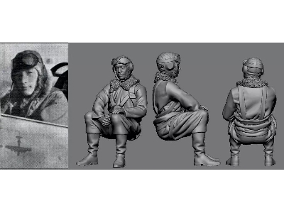 Japanese Wwii Army Ace Teruhiko Kobayashi - zdjęcie 1