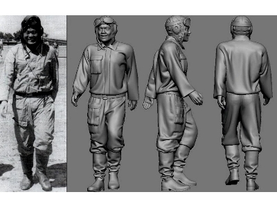 Japanese Wwii Army Ace Yasuhiko Kuroe - zdjęcie 1
