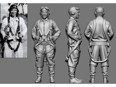 Japanese Wwii Army Ace Yukiyoshi Wakamatsu - zdjęcie 1
