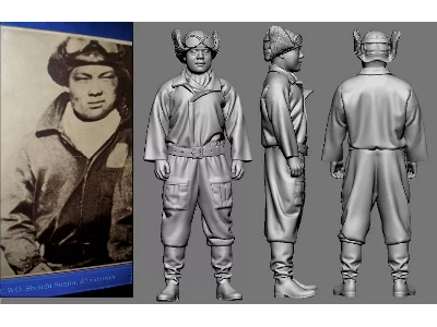 Japanese Wwii Navy Ace Shoichi Sugita - zdjęcie 1
