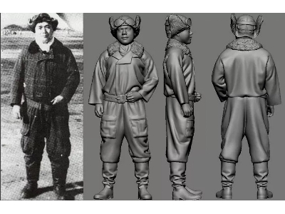 Japanese Wwii Navy Ace Sachio Endo - zdjęcie 1