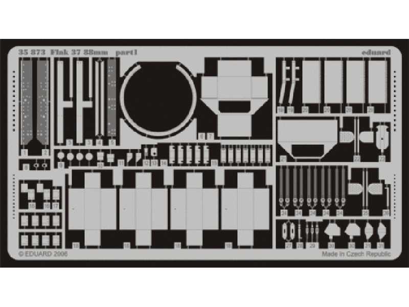 Flak 37 88mm 1/35 - Dragon - blaszki - zdjęcie 1 Flak 37 88mm 1/35 - Dragon - blaszki - zdjęcie 1