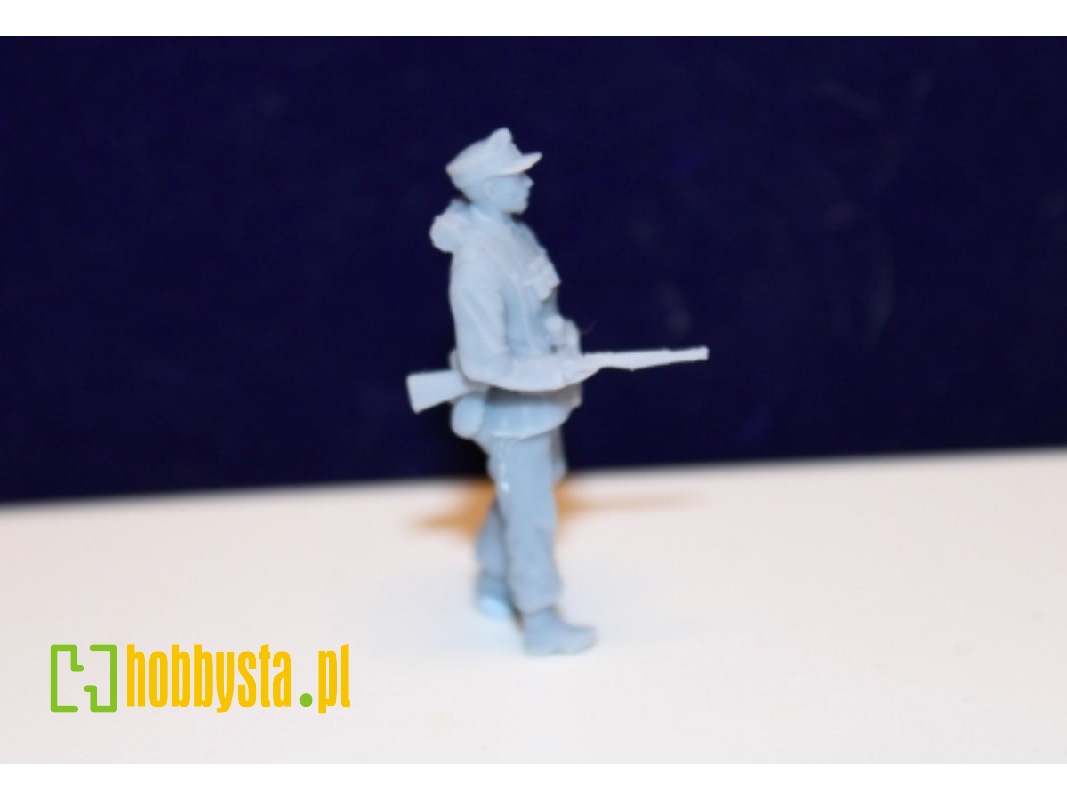 Waffen Ss Grenadier With Peaked Cap And K 98 - zdjęcie 1 Waffen Ss Grenadier With Peaked Cap And K 98 - zdjęcie 1