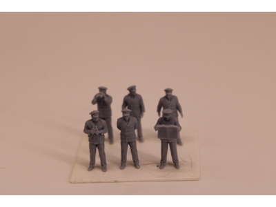 German Kriegsmarine Officers On Deck (6 Figures) - zdjęcie 1