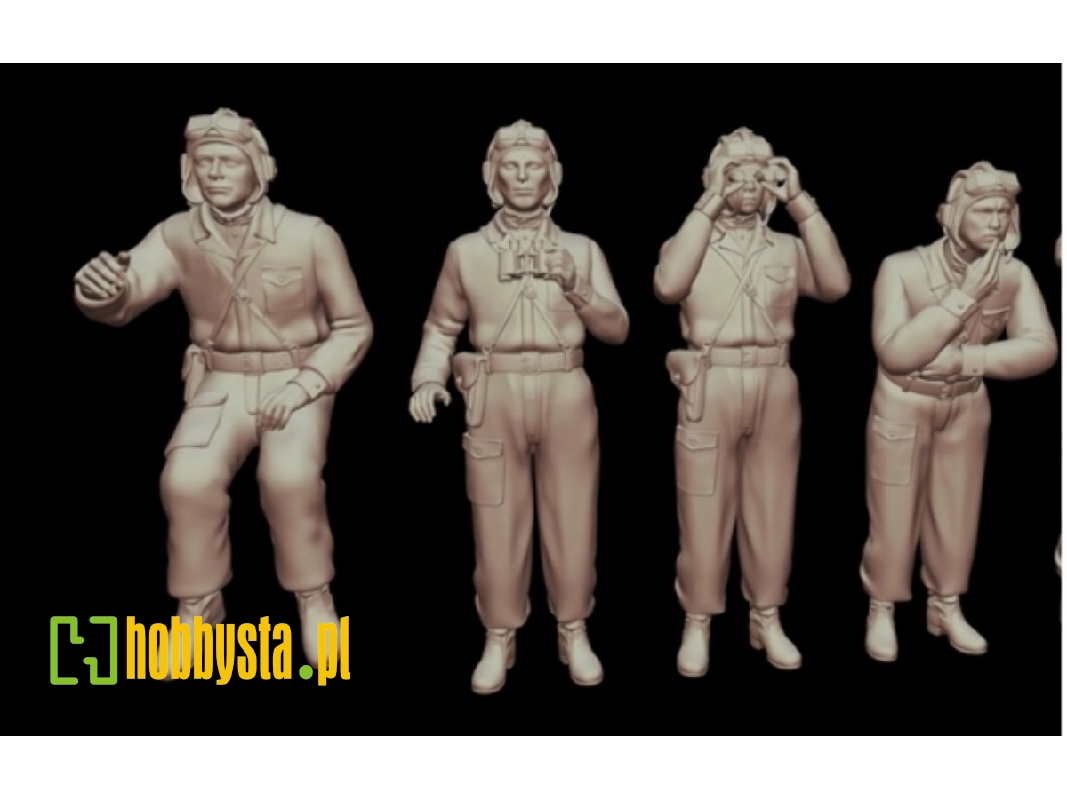 Soviet Wwii Tank Crew For T-34 (4 Figures) - zdjęcie 1