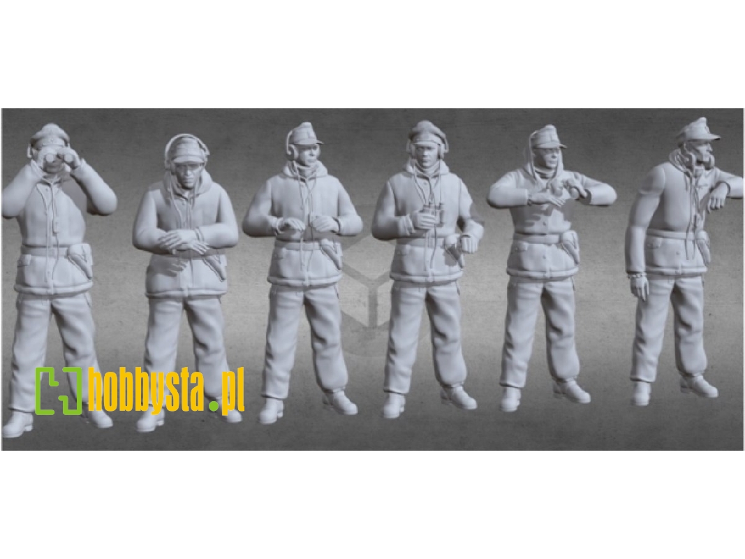 German Wwii Tankers In Witerdress (6 Figures) - zdjęcie 1