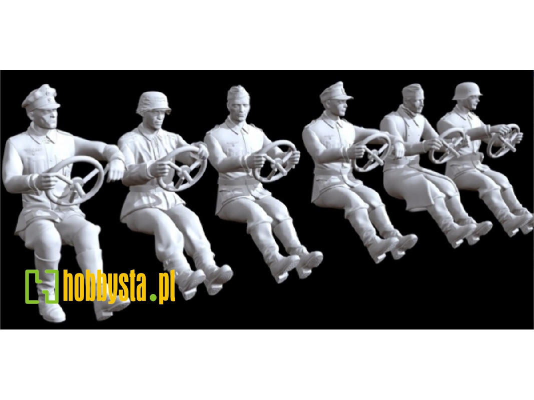 German Wwii Drivers (6 Figures) - zdjęcie 1