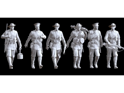 Australian Wwii Infantry Marching (6 Figures) - zdjęcie 1