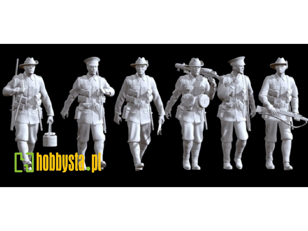 Australian Wwii Infantry Marching (6 Figures) - zdjęcie 1