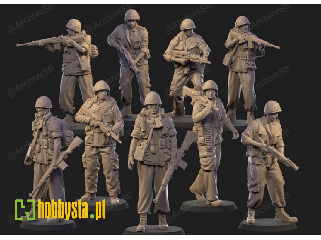 Us Soldiers - Vietnam War (9 Figures) - zdjęcie 1