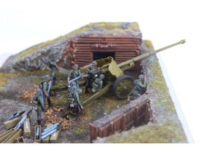 German Wwii Gun Crew Pak44 8,8 Cm (9 Figures) - zdjęcie 1