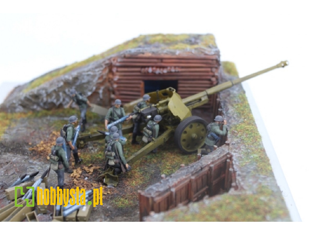 German Wwii Gun Crew Pak44 8,8 Cm (9 Figures) - zdjęcie 1