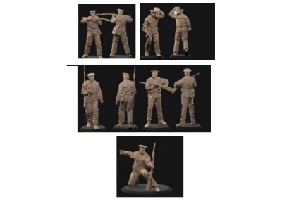 Russian Wwii Naval Infantry (5 Figures) - zdjęcie 1